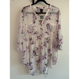 Torrid Floral Blouse